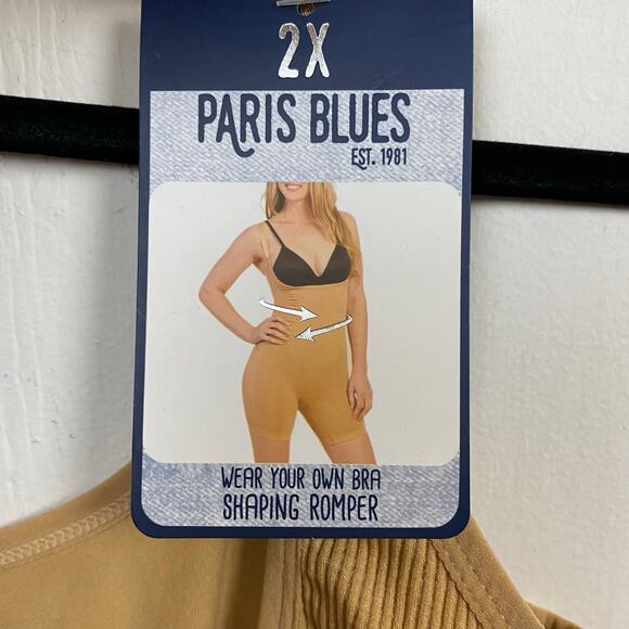 Paris Blues Beige Shapewear Shaping Romper Size 2X - Picture 4 of 7